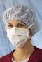 Hypoallergenic mask with ties, white