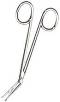 Iris Scissors, Angular w/Probe Point, 4-1/2in