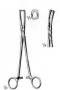 Jacobs Uterine Vulsellum Forceps, 8-1/2in, Straight, Curved Sideways, 2x2 Teeth