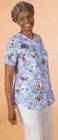 Ladies' Shirttail Scrub Top, XXXL, Prints.