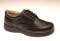 Men's Black Leather New Yorker Lace Diabetic Shoes