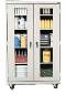 Mobile Display Storage Cabinet w/ Adj Shelves