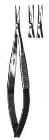 Noyes Iris Scissors, 4-1/2 in, Straight, Sharp/Sharp Points