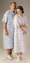 Patient Gowns, Deluxe Cut Tieside Closure with I.V. Sleeve and Telemetry Pocket