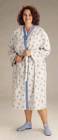 Patient Robes Blue Trim Galaxy Grey Print