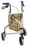 Plaid Tan Aluminum Rollator