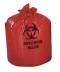 Red Liners Biohazard Low Density Bags 24 in. x 26 in. 1.5 mil 10 Gallon