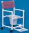 Shower Commode w/Footrest, Seat Belt