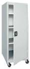 Single Door Mobile Storage Cabinet w/ Adj Shelves