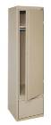Single Door Wardrobe Cabinet w/ Garment Rack