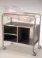 Stainless Steel Bassinet w/ 17in Open Cabinet