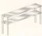 Stainless Steel Double Overshelf