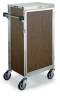 Stainless Steel  Exterior Late Tray Delivery Cart