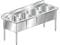 Stainless Steel Sink Four Compartment