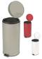 Step On Round Metal Waste Can, 32 quart