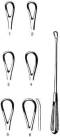 Thomas Uterine Curette, Size 1, Blunt, 10-1/4in