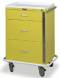Three Drawer Infection Control Cart with Breakaway Lock Standard Package