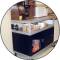 Three Shelf Extra Wide Food Cart