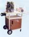 Three Shelf Food Serving Carts w/Locking Cabinet & Side Shelf