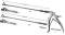 Tischler Biopsy Forceps, 3x7mm Bite, Gold Plated Handled, 10in Shaft Complete w/Pistol Grip Handle