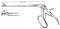 Tischler-Kevorkian Cervical Forceps w/Locking mechanism, 20cm, 8in Shaft