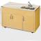 Triple Basin Portable Sink w/ Stainless Steel Top & Storage
