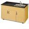 Triple Basin Portable Sink w/ Extra Storage Cabinet