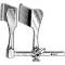 Tuffier Rib Spreader, 2in x 1-3/4in Blades w/ 6-1/2in Spread