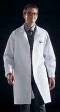 Unisex Knee Length Lab Coat, Navy, S-XL.