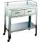 Utility Table with Drawers and Rail
