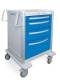 4 Drawer Medi Lightweight Aluminum Anesthesia Cart