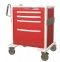 4 Drawer Mini Lightweight Aluminum Crash Cart