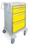 4 Drawer Slim Tall Lightweight Aluminum Isolation Cart