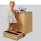 Child Height Portable Sink w/ Stainless Steel Top
