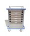 Compact ABS Medication Cart Backside