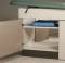 Large side storage compartment with shelf 