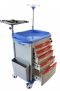 Lite Emergency Crash Cart with IV Pole