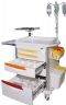 Lite Emergency Hospital Crash Cart with IV Holder 