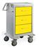 3 Drawer Slim Mini Steel Isolation Cart