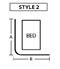 96in x 48in Single Bed Privacy Cubicle Curtain Kit
