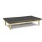 Upholstered Mat Platform 21in High, Natural Hardwood