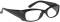 Womens Leaded Prescription Safety Glasses-Blk