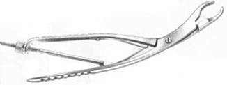 11in Ulrich Self Retaining Forceps, Angular