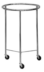 Steel Round Linen Hamper wo Lid 18in