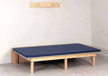 Folding Mat Platform 21in High, Natural Hardwood