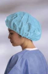 24in Blue Polypropylene Bouffant Cap