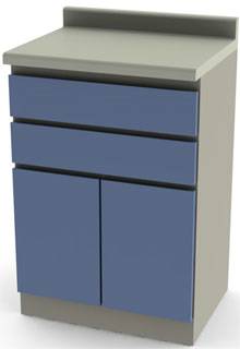 24in Cabinet 2 Drawers  2 Doors