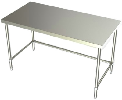 24in Wide Stainless Steel Work Table