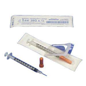 28 Ga x 0.5in Monoject Insulin Syringe