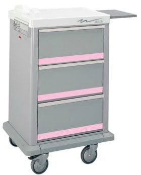 3 Drawer Half Sized Punch Card Cart, 300 Cards